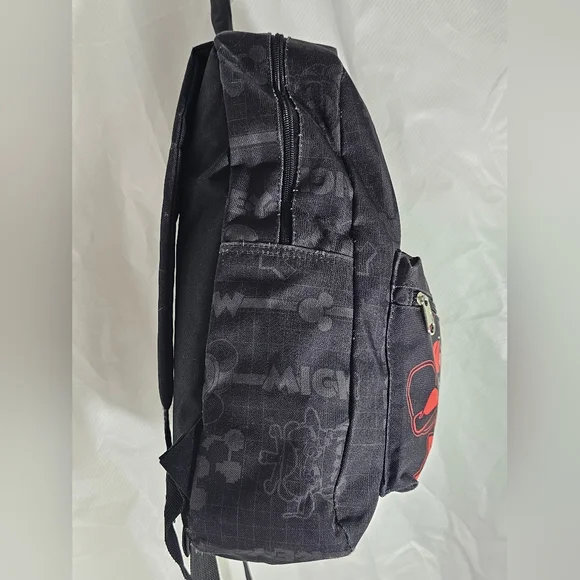 RARE Early Disney X Loungefly Mickey Mouse "Gamer" Backpack Black And Red - Picture 7 of 13